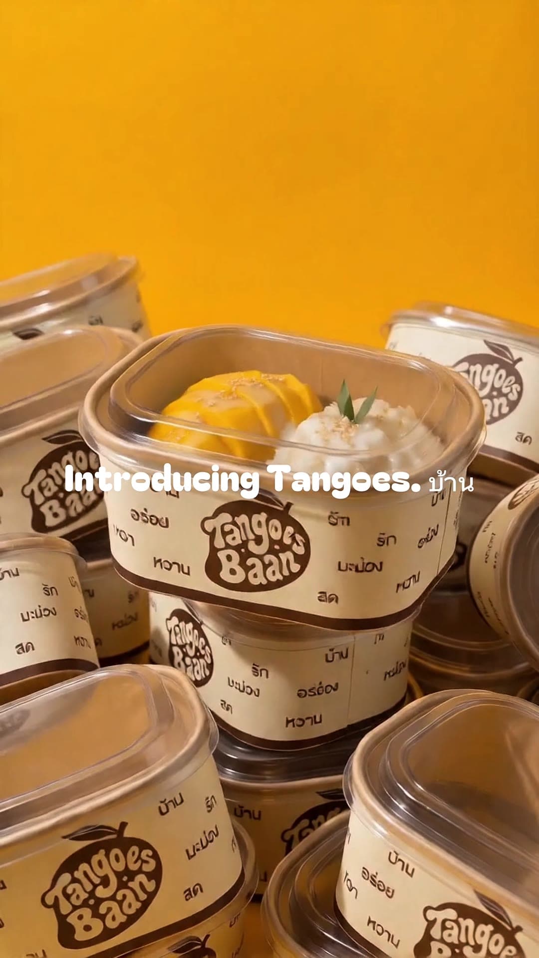 Commercial motion still featuring packaged food